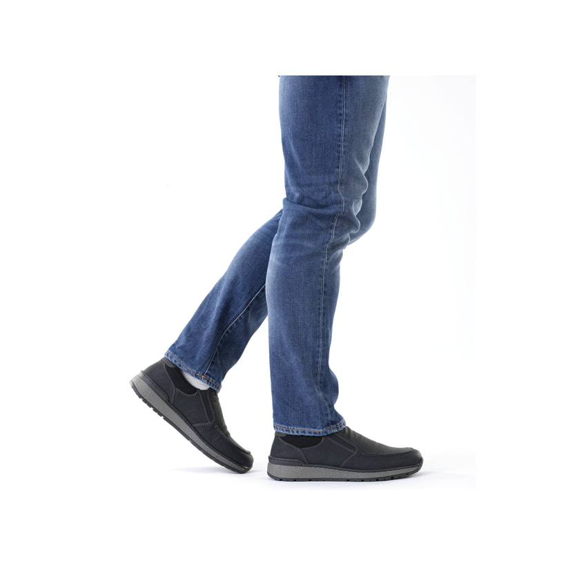 Rieker Artikelnummer B9062-00 Rieker Herren Slipper asphaltschwarz Günstiger Verkauf