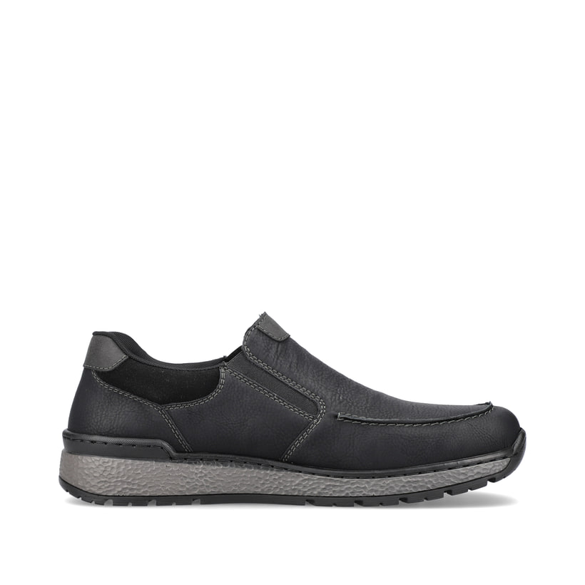 Rieker Artikelnummer B9062-00 Rieker Herren Slipper asphaltschwarz Günstiger Verkauf