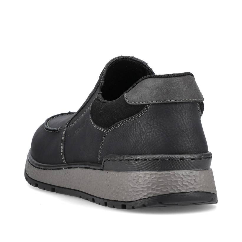 Rieker Artikelnummer B9062-00 Rieker Herren Slipper asphaltschwarz Günstiger Verkauf