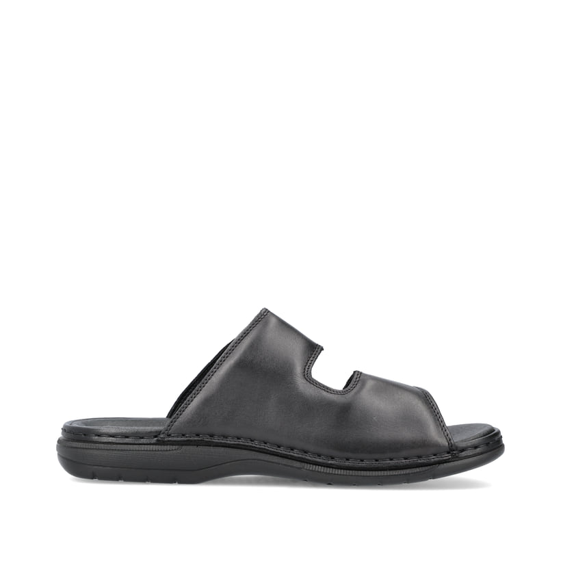 Rieker Artikelnummer 25590-00 Rieker Herren Pantoletten glanzschwarz im Angebot