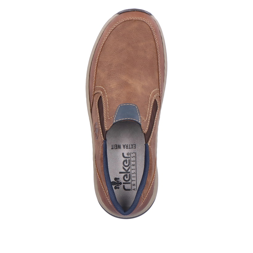 Rieker Artikelnummer 14362-24 Rieker Herren Slipper holzbraun Fabrikverkauf