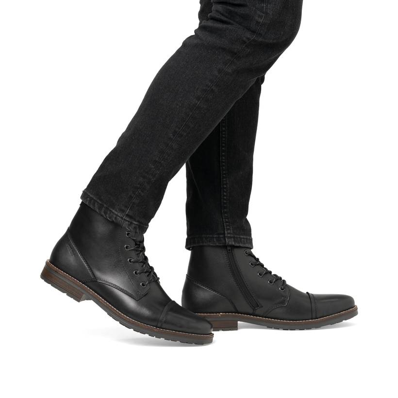 Rieker Artikelnummer 33205-00 Rieker Herren Schnürstiefel graphitschwarz Meist gekauft
