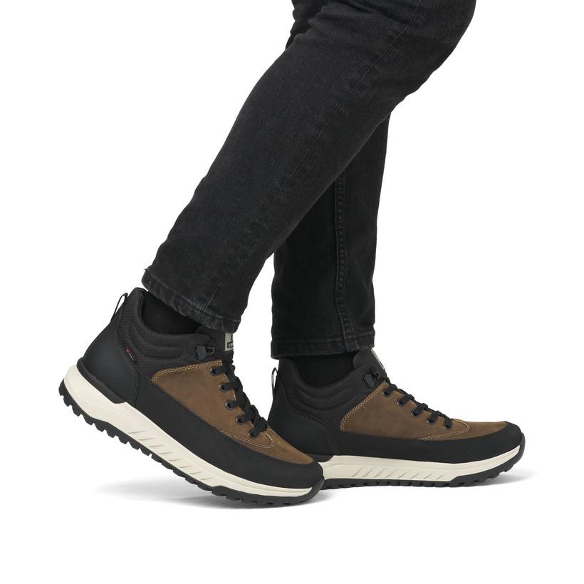 Rieker Artikelnummer U0173-22 Rieker Herren Schnürstiefel nougatbraun-schwarz Hotsell