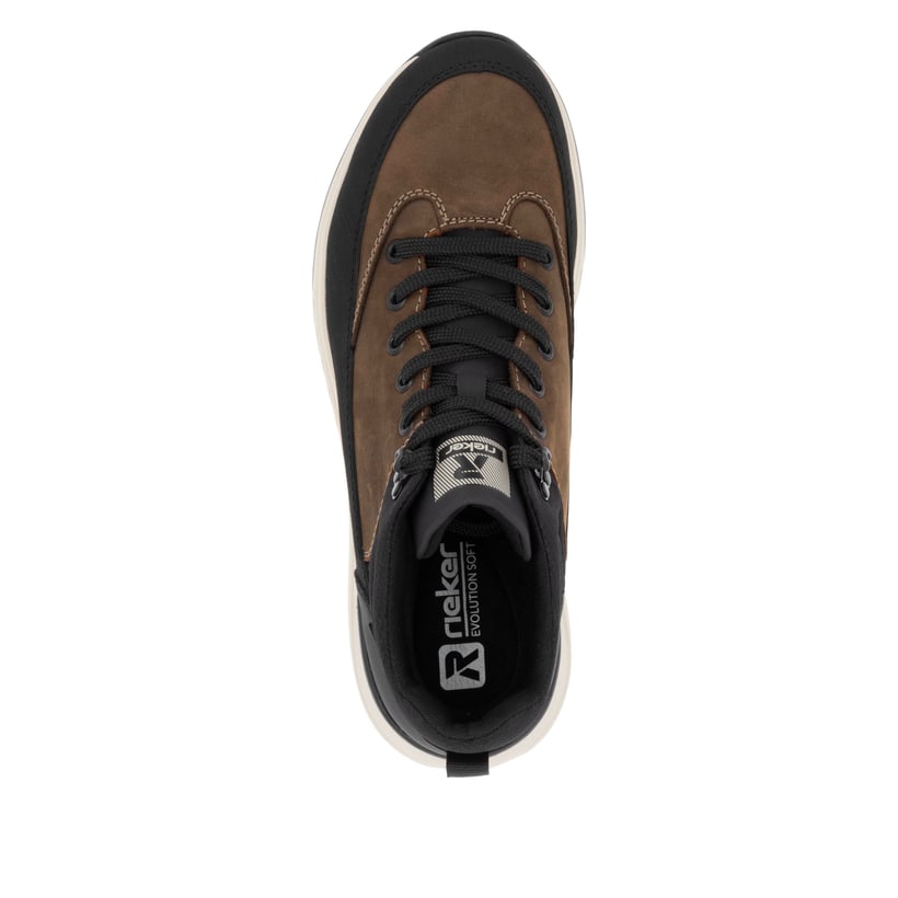 Rieker Artikelnummer U0173-22 Rieker Herren Schnürstiefel nougatbraun-schwarz Hotsell