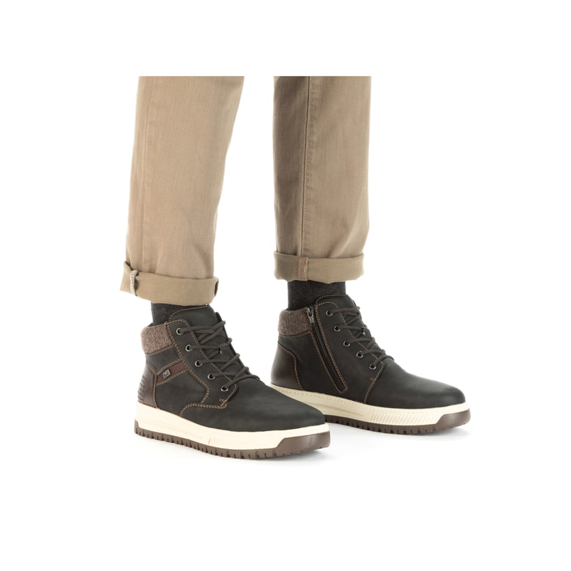 Rieker Artikelnummer 38542-00 Rieker Herren Schnürstiefel asphaltschwarz Schlussverkauf