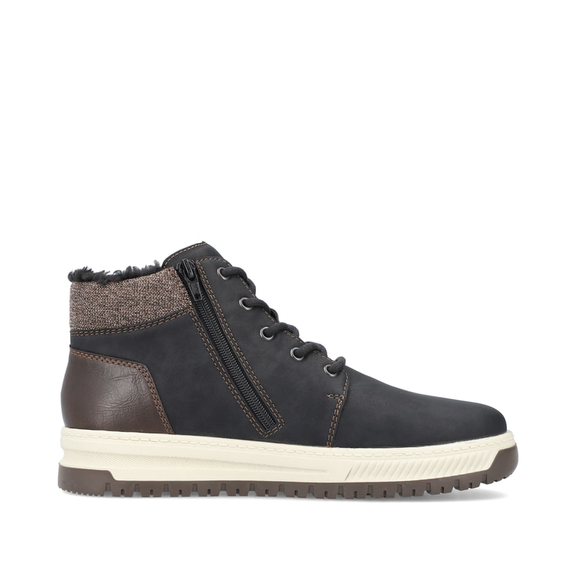 Rieker Artikelnummer 38542-00 Rieker Herren Schnürstiefel asphaltschwarz Schlussverkauf