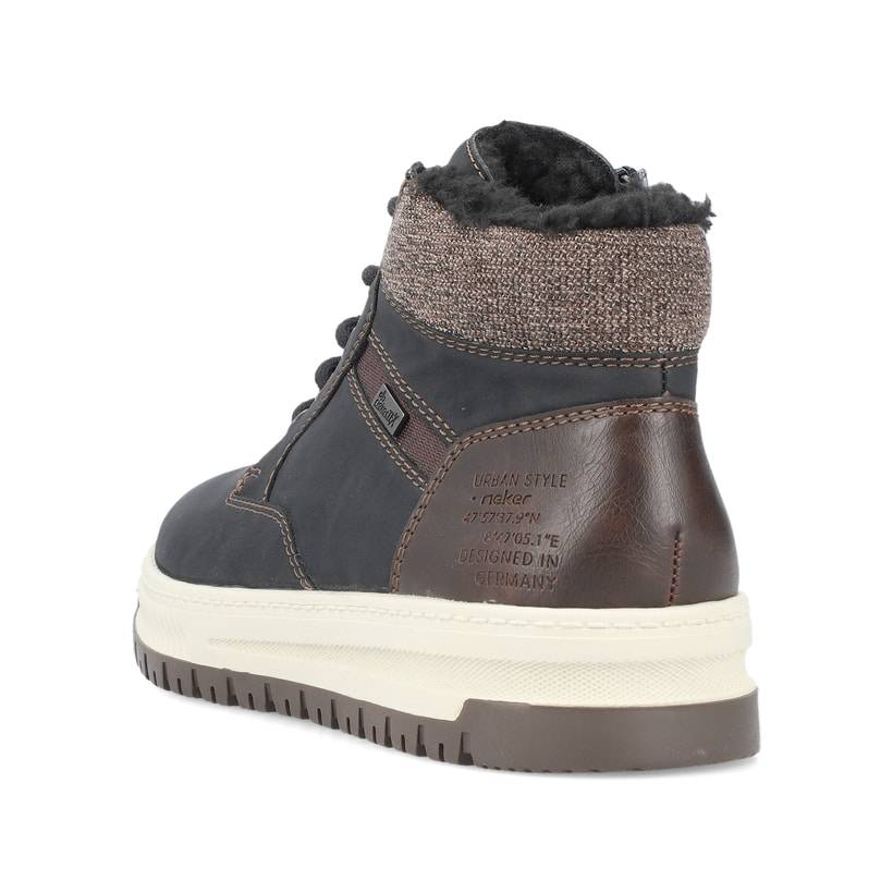 Rieker Artikelnummer 38542-00 Rieker Herren Schnürstiefel asphaltschwarz Schlussverkauf