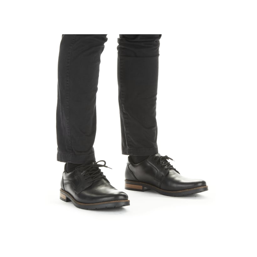 Rieker Artikelnummer 14603-00 Rieker Herren Schnürschuhe glanzschwarz Outlet