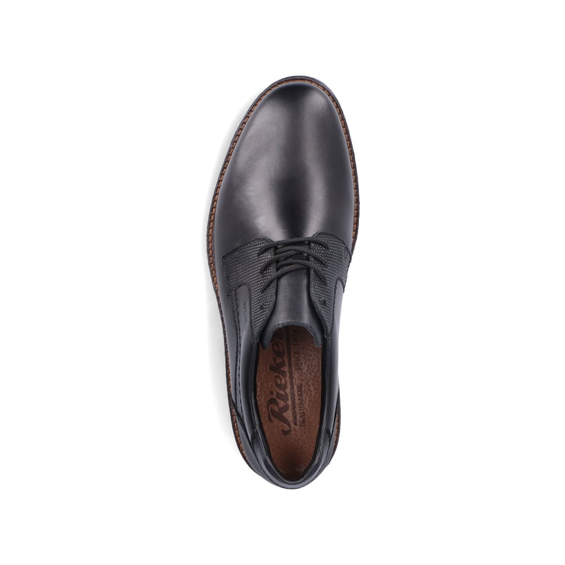 Rieker Artikelnummer 14603-00 Rieker Herren Schnürschuhe glanzschwarz Outlet
