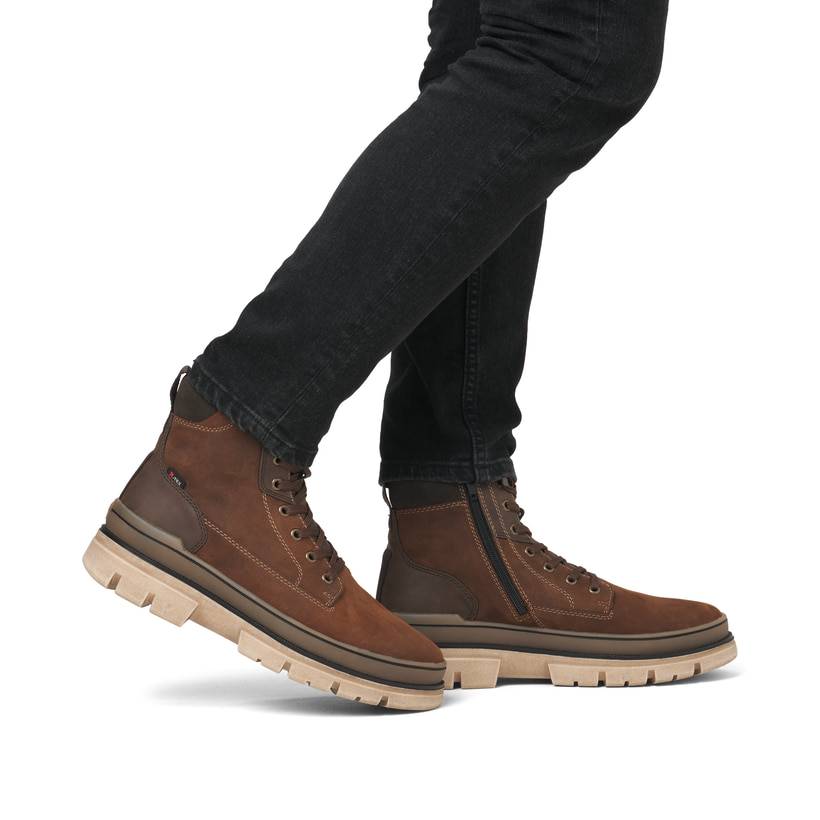 Rieker Artikelnummer U1273-22 Rieker Herren Schnürstiefel nussbraun im Angebot