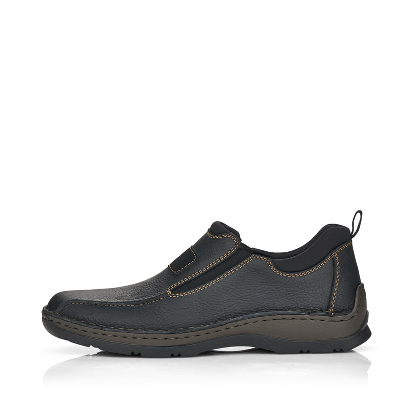 Rieker Artikelnummer 05363-00 Rieker Herren Slipper tiefschwarz Fabrikverkauf