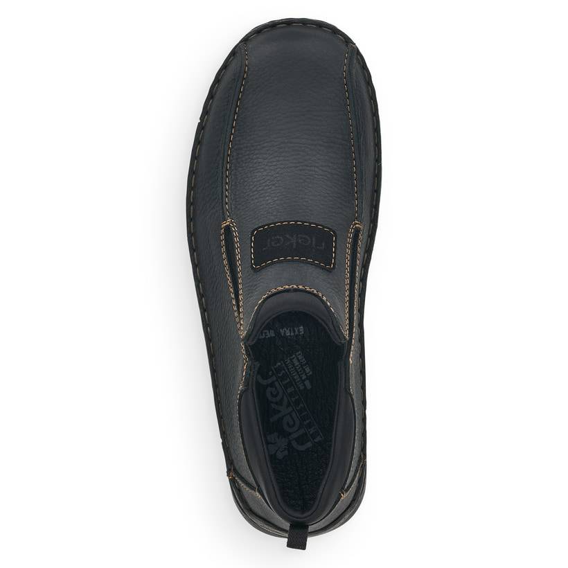 Rieker Artikelnummer 05363-00 Rieker Herren Slipper tiefschwarz Fabrikverkauf