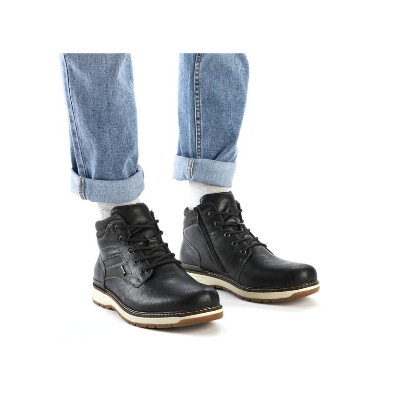 Rieker Artikelnummer 39450-00 Rieker Herren Schnürstiefel urbanschwarz Blitzverkäufe