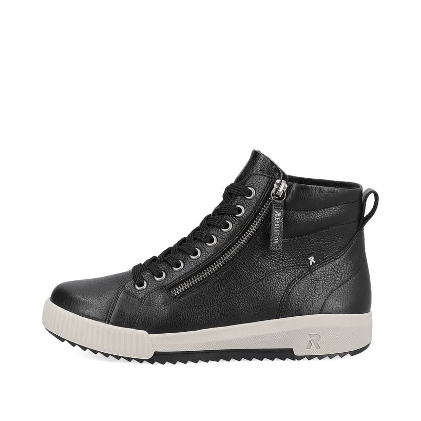 Rieker Artikelnummer W0164-00 Rieker Damen Sneaker High carbonschwarz Auslauf