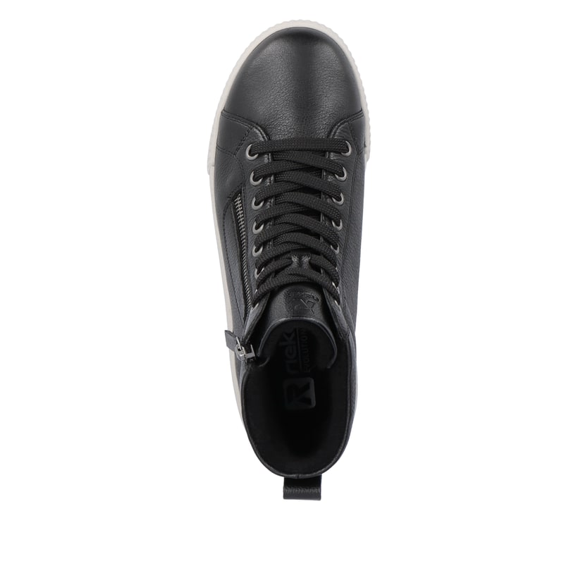 Rieker Artikelnummer W0164-00 Rieker Damen Sneaker High carbonschwarz Auslauf