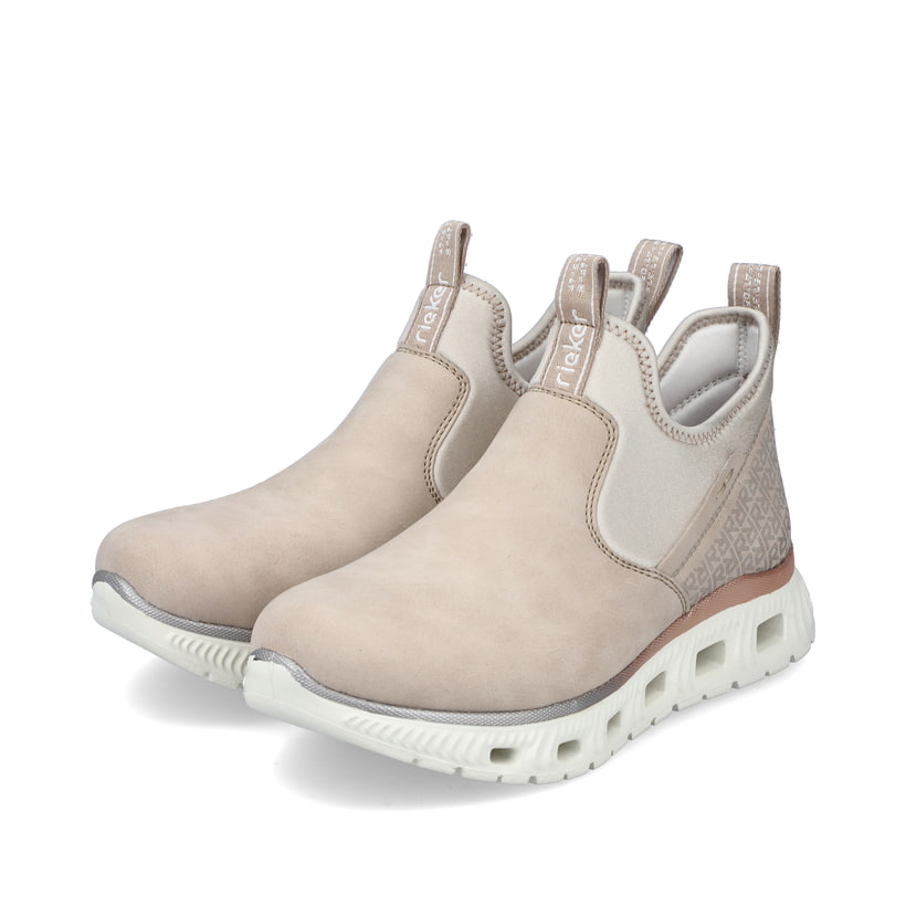 Rieker Artikelnummer M6053-62 Rieker Damen Slipper champagner
