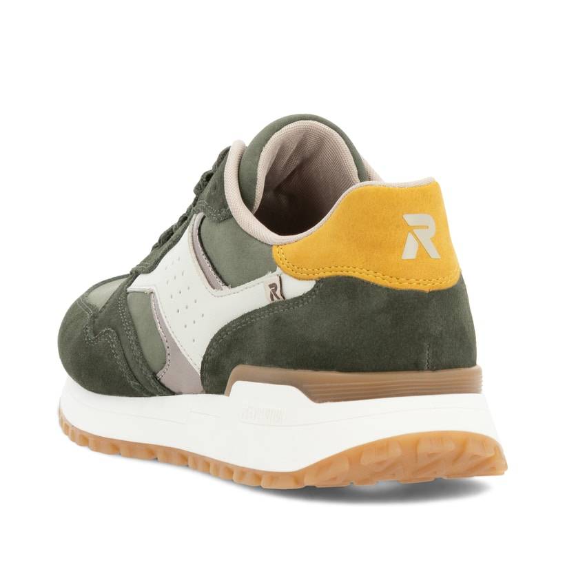 Rieker Artikelnummer W0607-54 Rieker Damen Sneaker Low khaki-cremeweiß Blitzverkäufe