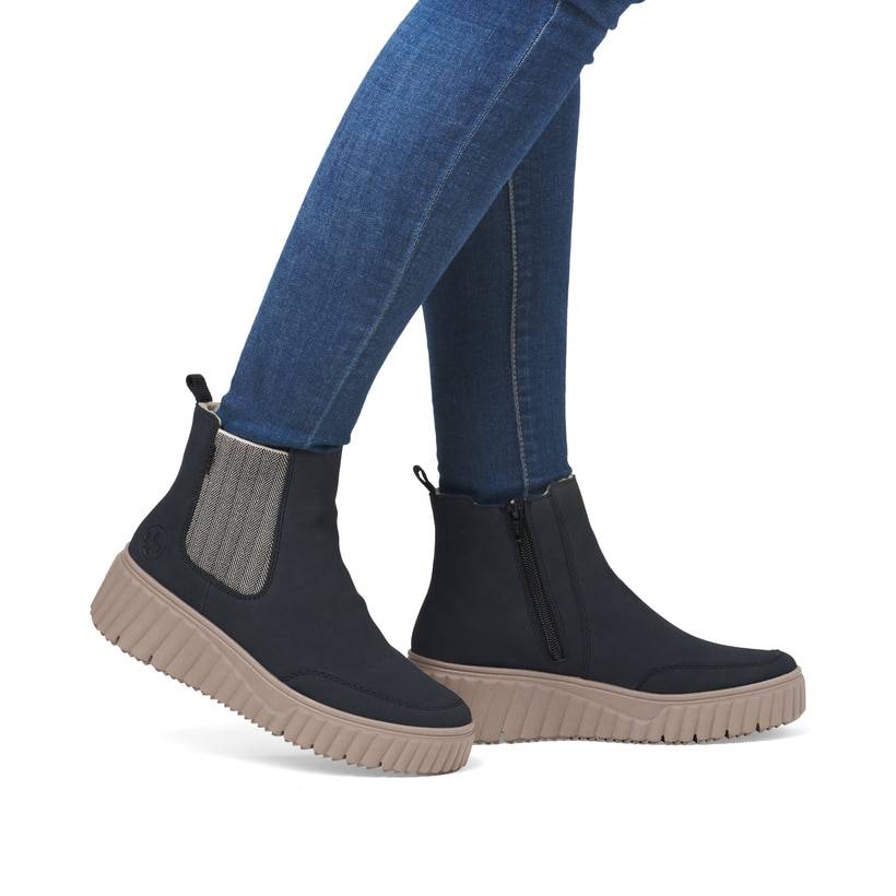 Rieker Artikelnummer N2553-14 Rieker Damen Chelsea Boots nachtschwarz Online
