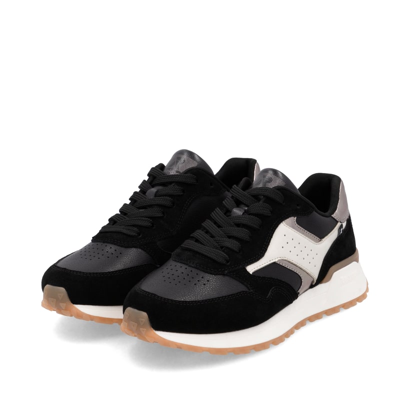 Rieker Artikelnummer W0607-00 Rieker Damen Sneaker Low urbanschwarz-cremeweiß Outlet
