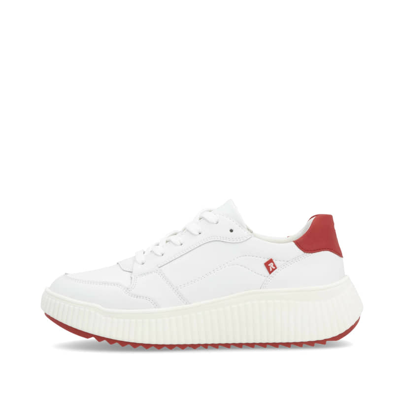 Rieker Artikelnummer W1700-80 Rieker Damen Sneaker Low kristallweiß-rot Hotsell