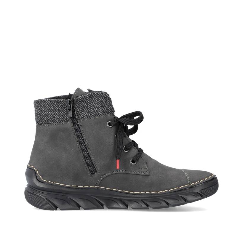 Rieker Artikelnummer 55031-45 Rieker Damen Schnürstiefel anthrazit Online