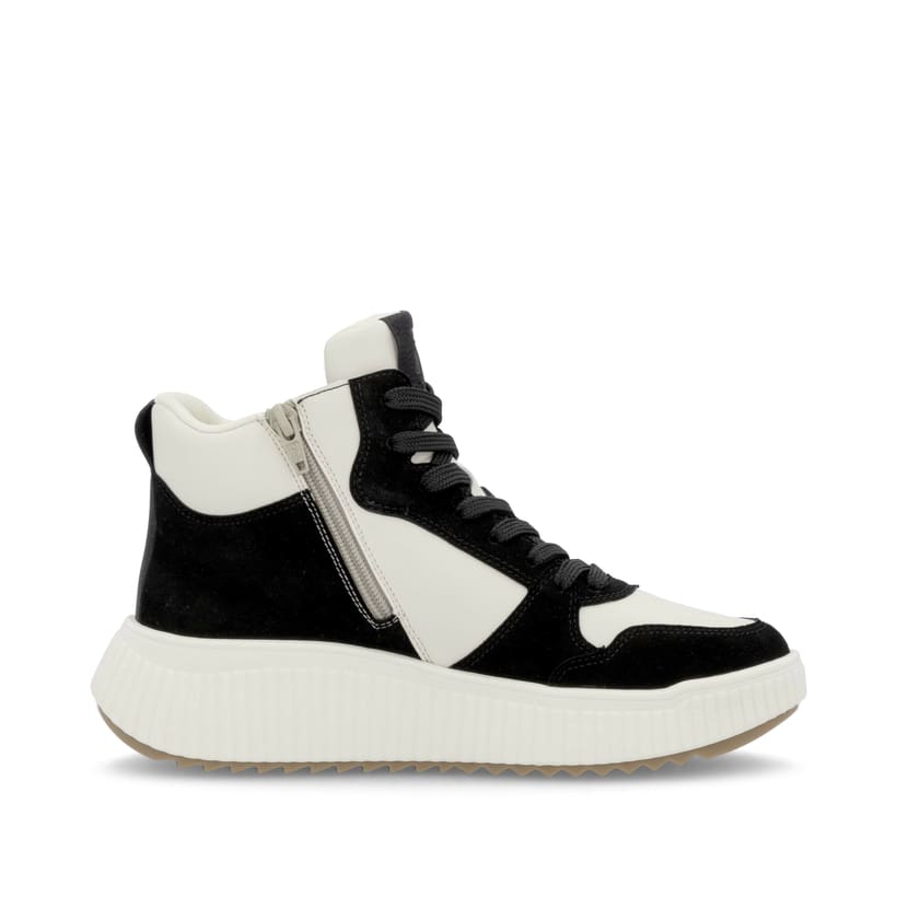 Rieker Artikelnummer W1770-60 Rieker Damen Sneaker High cremeweiß-schwarz Günstiger Verkauf