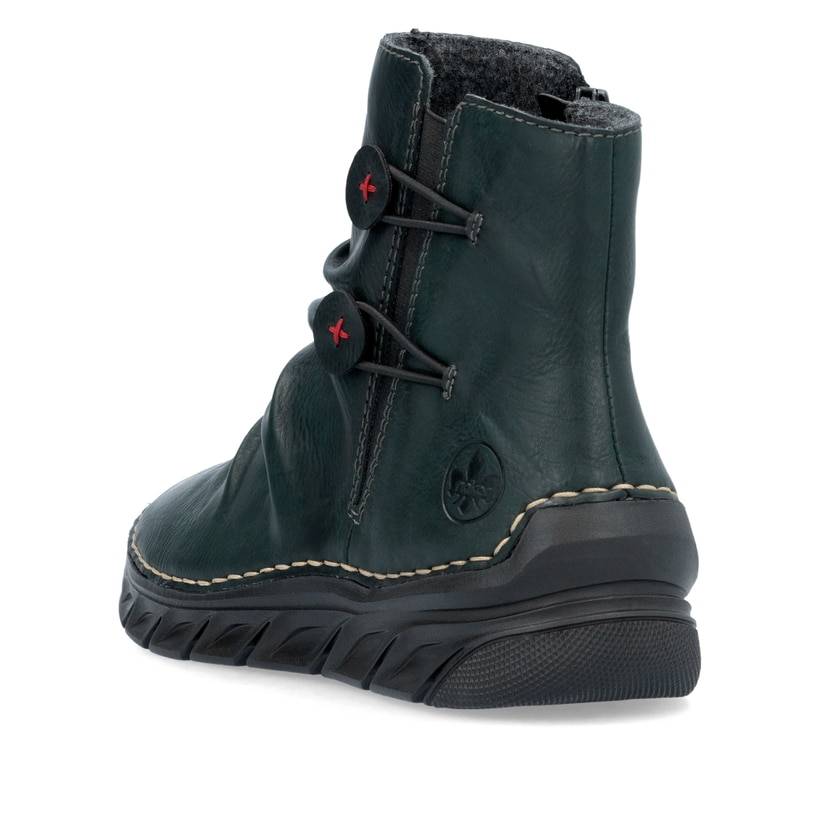 Rieker Artikelnummer 55052-54 Rieker Damen Schnürstiefel waldgrün Fabrikverkauf