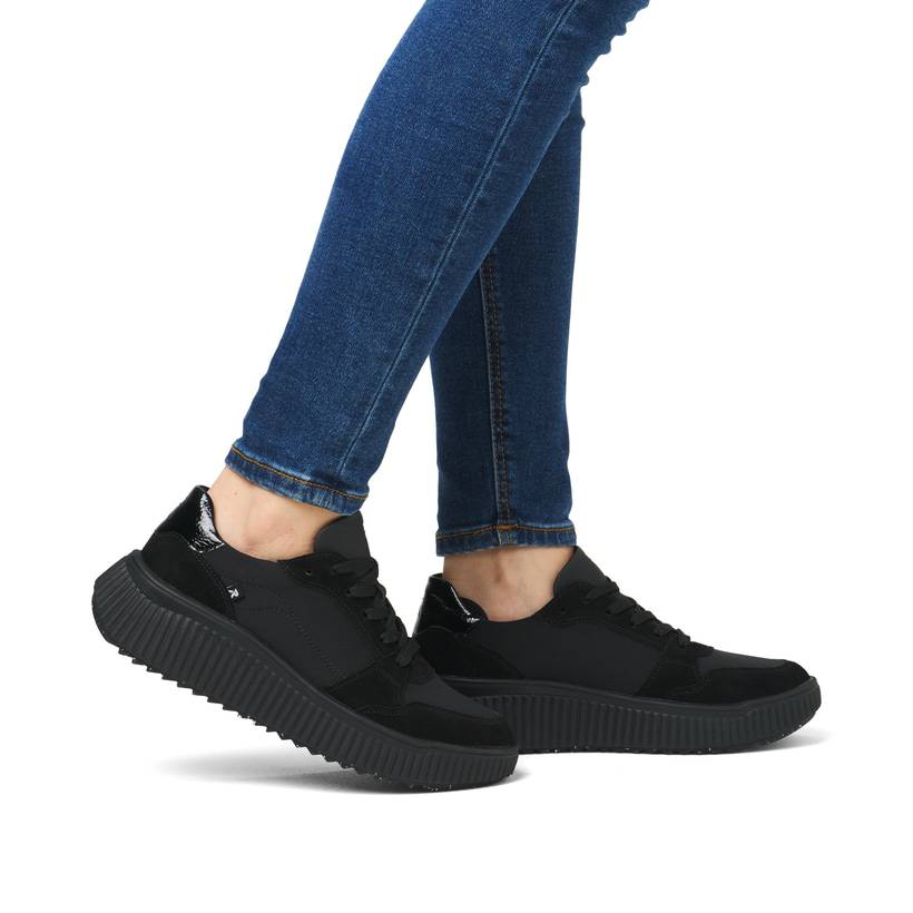Rieker Artikelnummer W1700-00 Rieker Damen Sneaker Low carbonschwarz Angebote