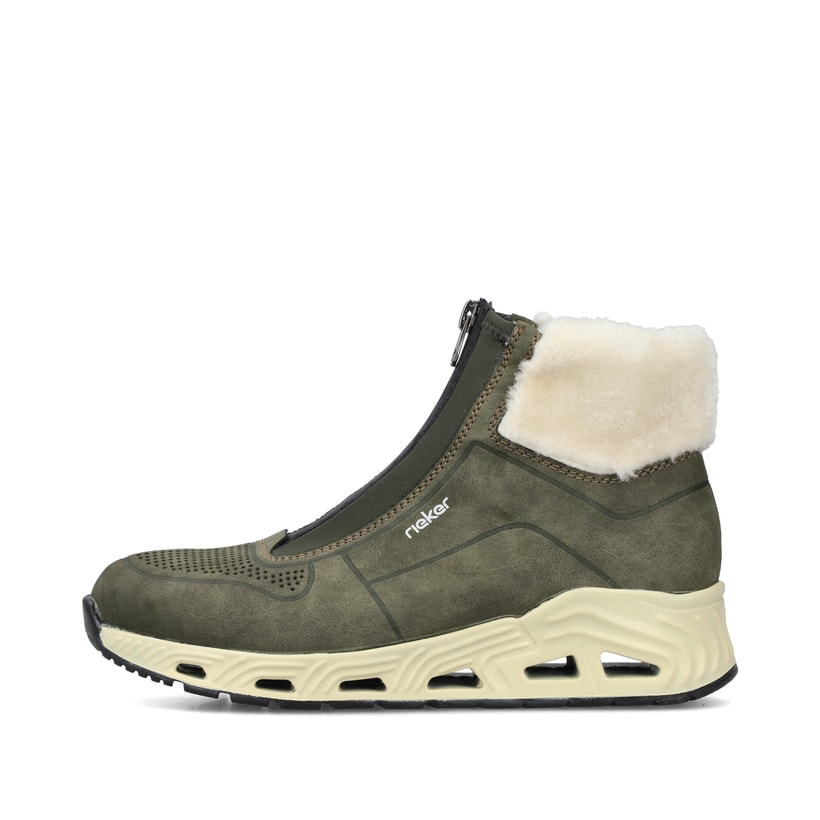 Rieker Artikelnummer N5271-52 Rieker Damen Kurzstiefel schilfgrün