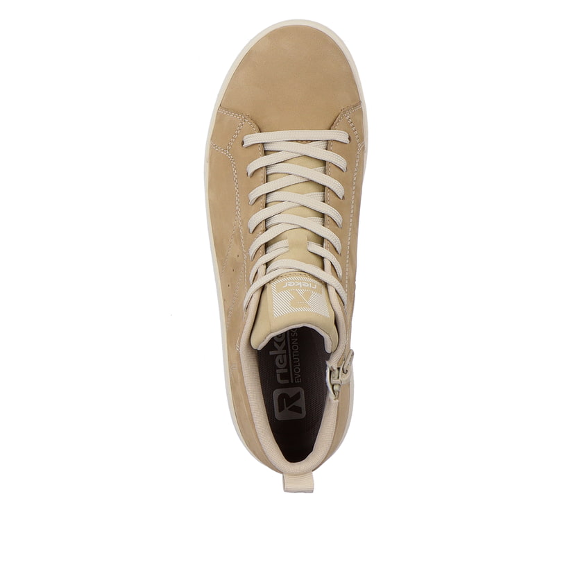 Rieker Artikelnummer 41907-20 Rieker Damen Sneaker High creme beige Schlussverkauf