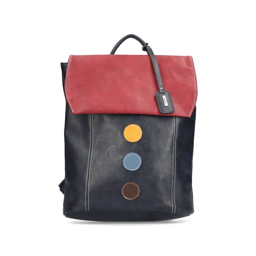 Rieker Artikelnummer H1357-14 Rieker Rucksack stahlblau-kirschrot Outlet