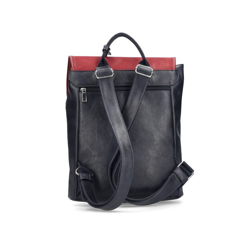 Rieker Artikelnummer H1357-14 Rieker Rucksack stahlblau-kirschrot Outlet