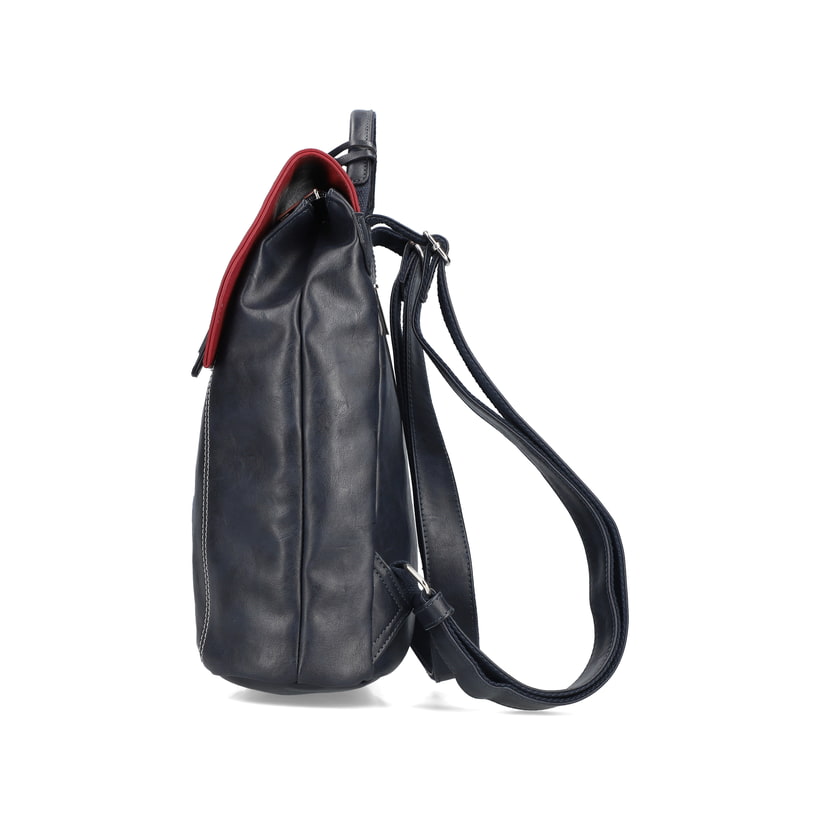 Rieker Artikelnummer H1357-14 Rieker Rucksack stahlblau-kirschrot Outlet
