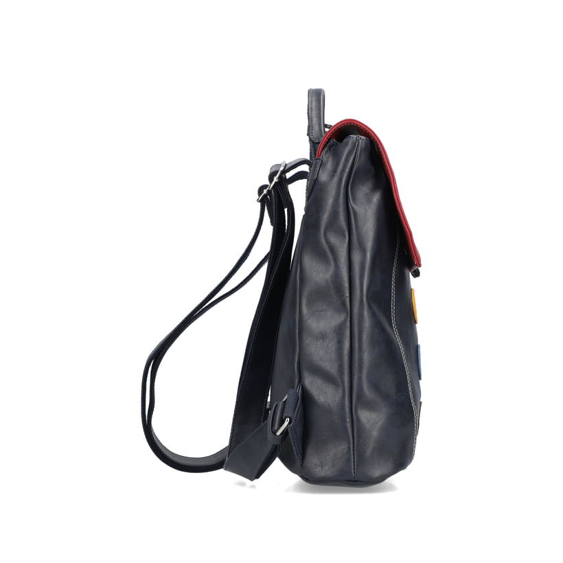 Rieker Artikelnummer H1357-14 Rieker Rucksack stahlblau-kirschrot Outlet