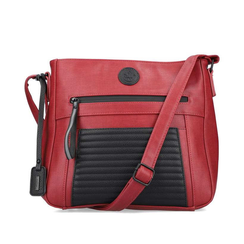 Rieker Artikelnummer H1481-33 Rieker Handtasche feuerrot-schwarz