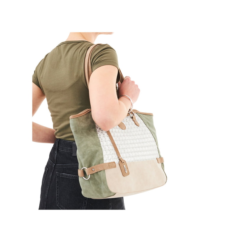 Rieker Artikelnummer H1066-96 Rieker Shopper mintgrün-altweiß-hellbeige Sonderangebote