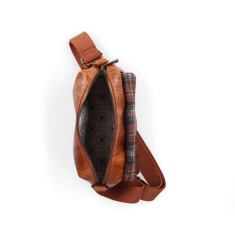 Rieker Artikelnummer H1455-22 Rieker Handtasche karamellbraun-karo Günstiger Verkauf
