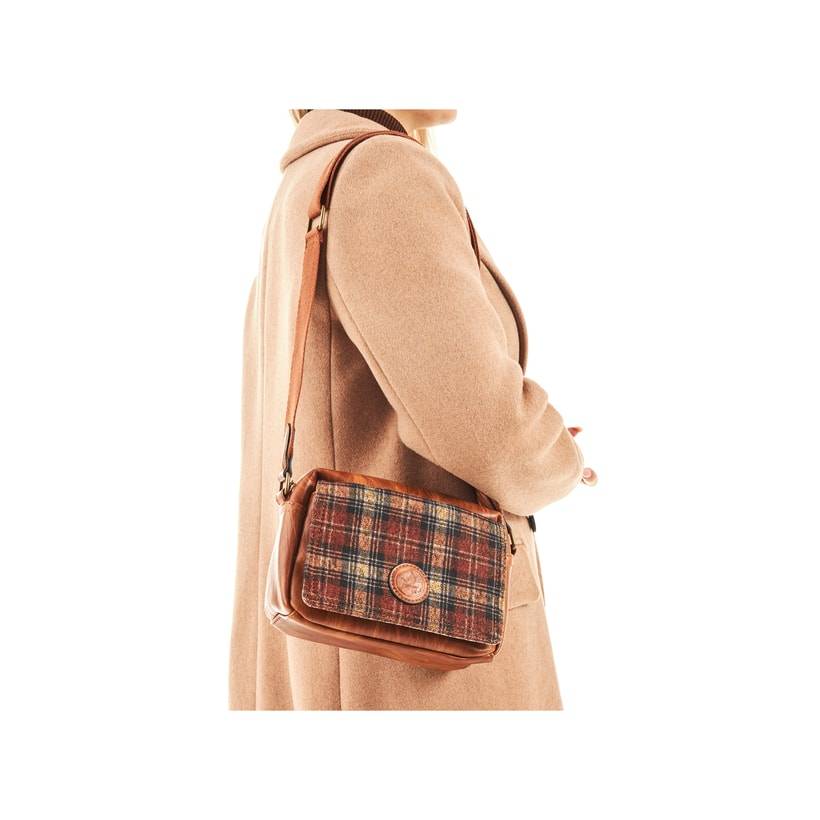 Rieker Artikelnummer H1455-22 Rieker Handtasche karamellbraun-karo Günstiger Verkauf
