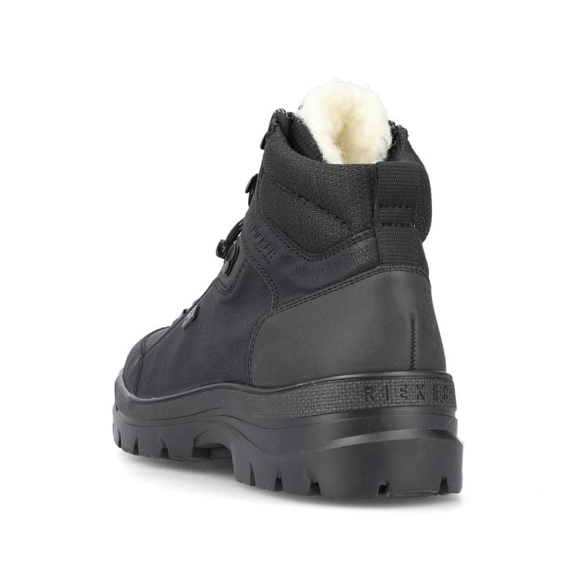 Rieker Artikelnummer F5410-00 Rieker Herren Schnürstiefel nachtschwarz Günstiger Verkauf