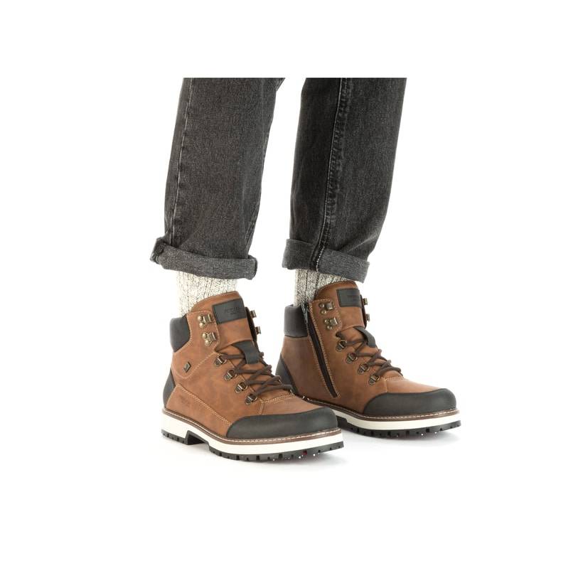 Rieker Artikelnummer F8302-24 Rieker Herren Schnürstiefel nussbraun Fabrikverkauf