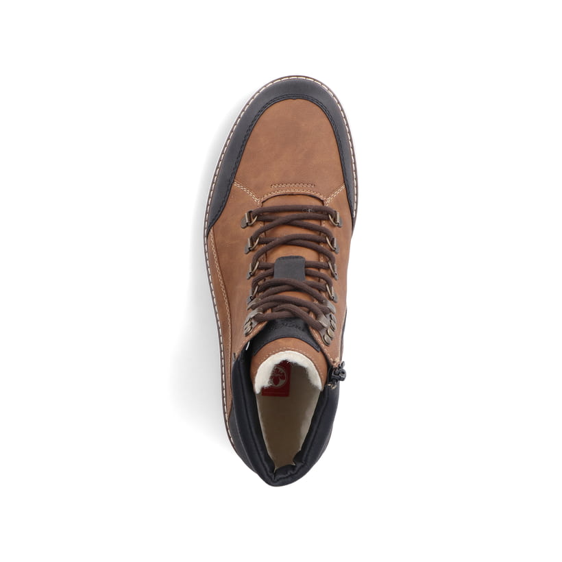 Rieker Artikelnummer F8302-24 Rieker Herren Schnürstiefel nussbraun Fabrikverkauf