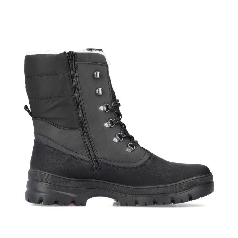 Rieker Artikelnummer F5424-01 Rieker Herren Schnürstiefel urbanschwarz Meist gekauft