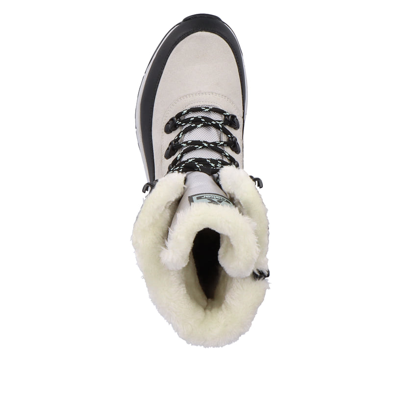 Rieker Artikelnummer W0066-60 Rieker Damen Schnürstiefel creamy-white black Online