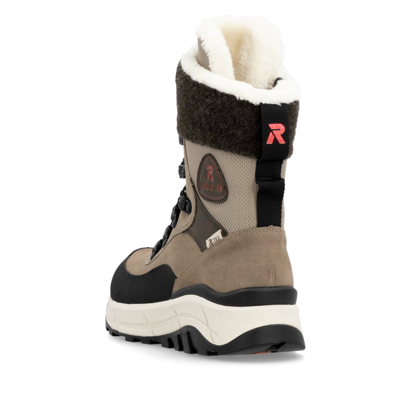 Rieker Artikelnummer W0066-64 Rieker Damen Schnürstiefel braunbeige Outlet