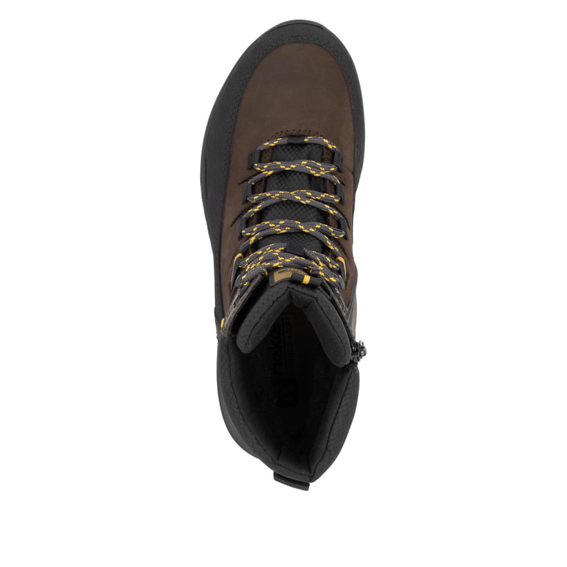 Rieker Artikelnummer U0171-25 Rieker Herren Schnürstiefel holzbraun-schwarz Auslauf