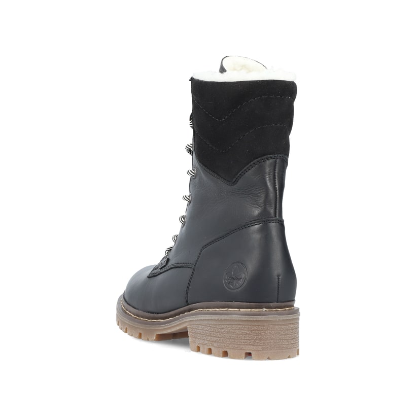 Rieker Artikelnummer Y9232-00 Rieker Damen Schnürstiefel tiefschwarz im Angebot