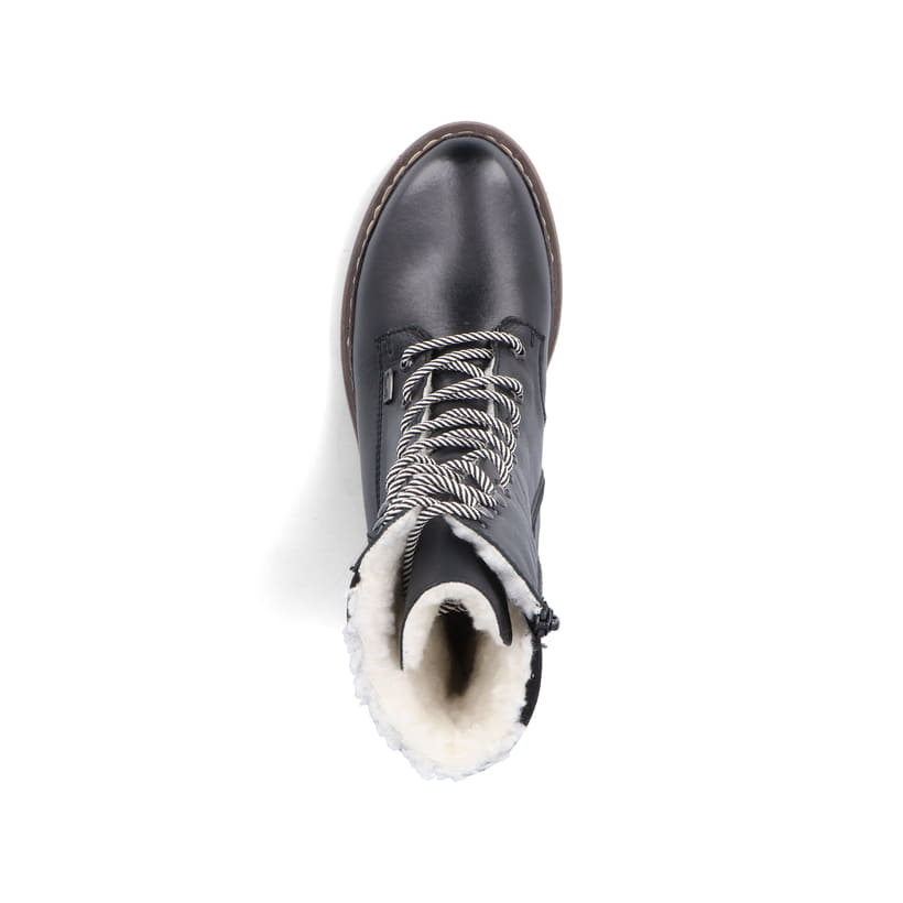 Rieker Artikelnummer Y9232-00 Rieker Damen Schnürstiefel tiefschwarz im Angebot