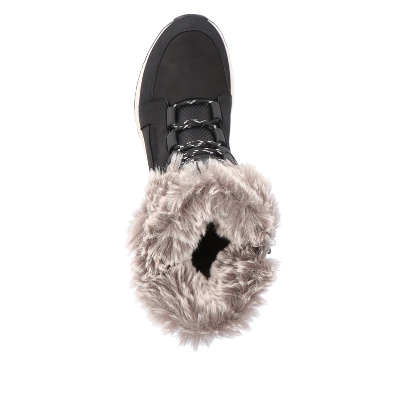 Rieker Artikelnummer W0070-00 Rieker Damen Schnürstiefel asphaltschwarz Schlussverkauf