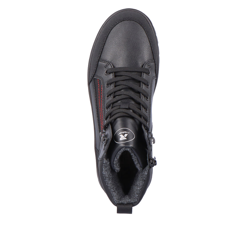 Rieker Artikelnummer U0271-00 Rieker Herren Schnürstiefel deep black Günstiger Verkauf