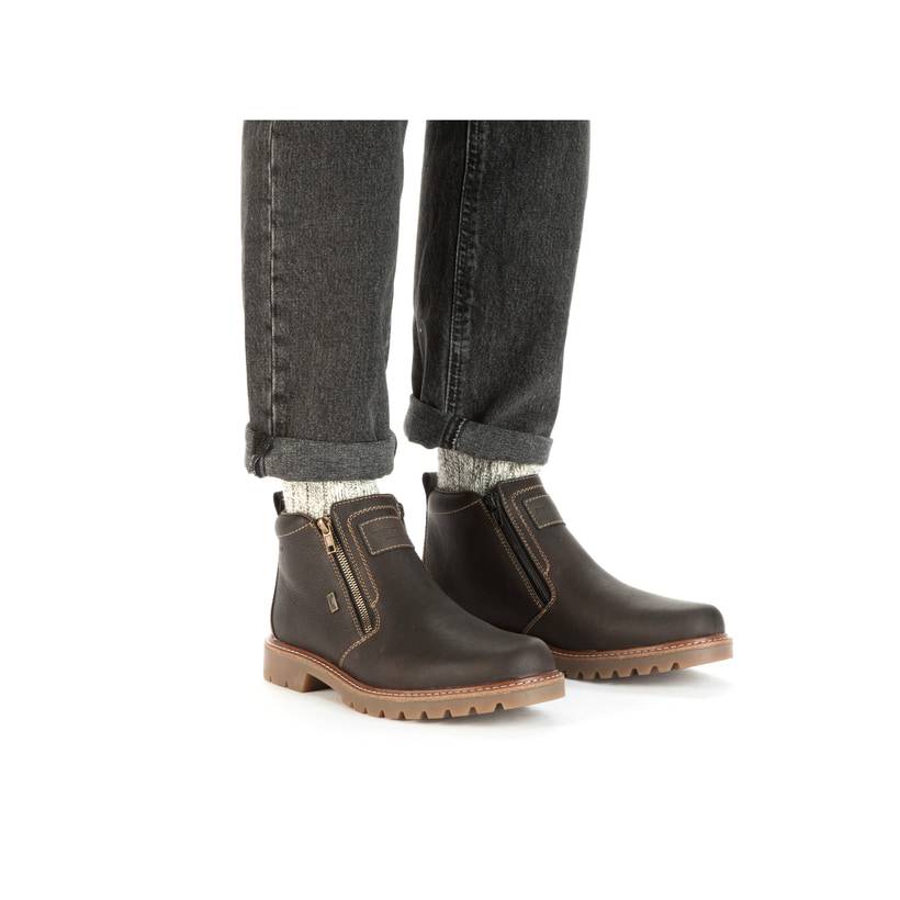 Rieker Artikelnummer 39871-25 Rieker Herren Kurzstiefel schwarzbraun Fabrikverkauf